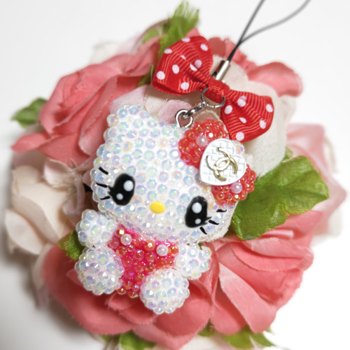♡キティちゃん☆ストラップorチャーム☆オリジナルハンドメイド