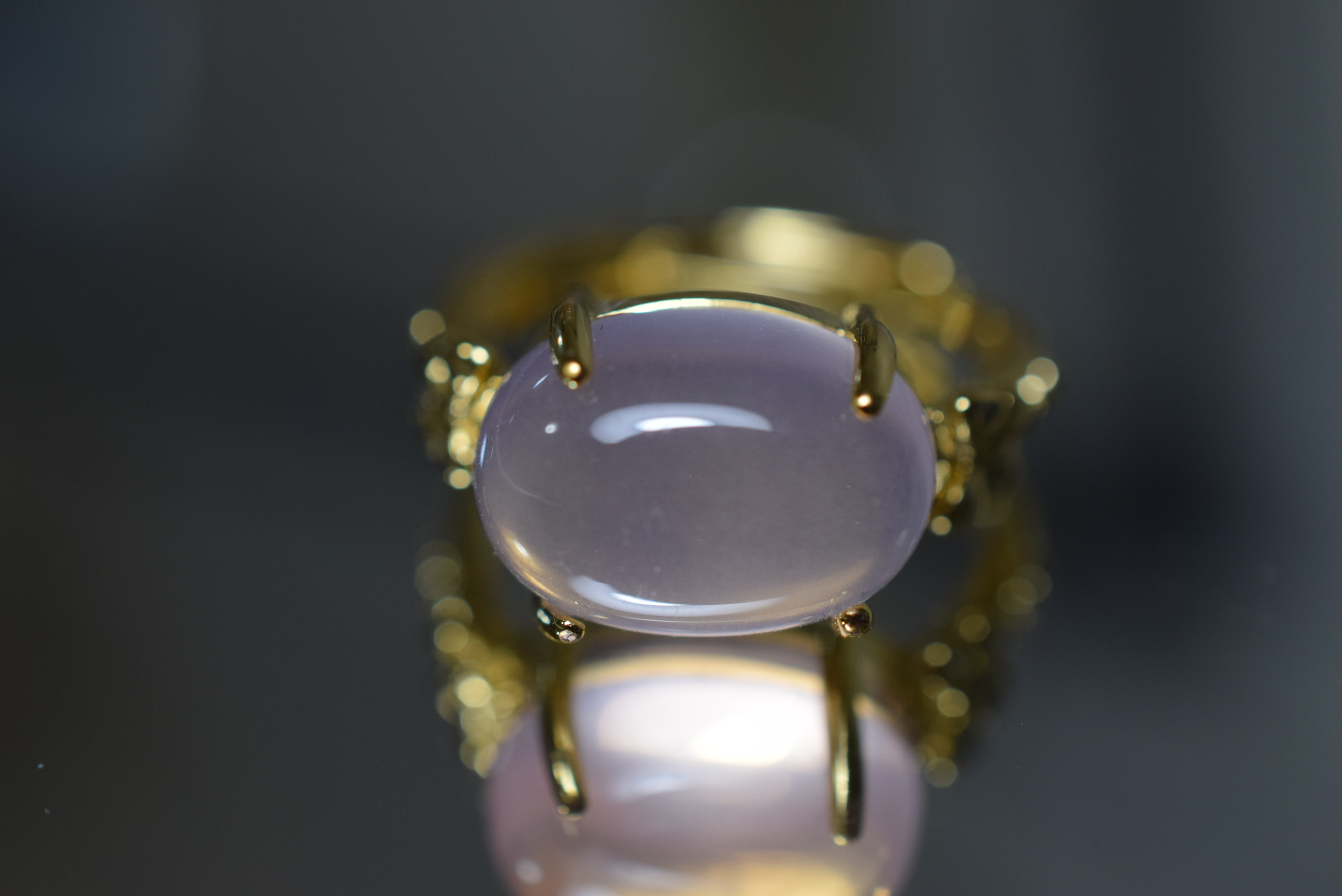 ARG23-149 宝石質 大粒 天然 スターローズクォーツ 指輪 フリーサイズ 金属アレルギー対応 蝶々