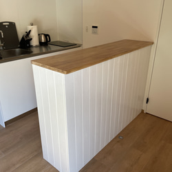 フラット】カウンター レジ キッチン 作業台 幅110×高さ105×奥行き25cm