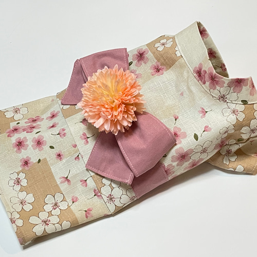 【Ｍ&Ａページ】ハンドメイド　犬服　浴衣　小型犬 ペットパラダイス 浴衣 《日本画風 犬刺繍》 小型犬 / PET