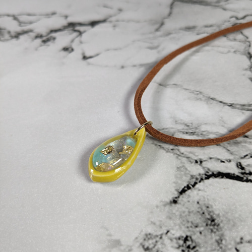 しずく 陶器 レジン 3Dプリンター プレゼント アクセサリー 1点限定