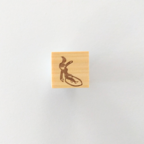 手帳やカレンダーに♪『サーフィン女子』消しゴムはんこ はんこ