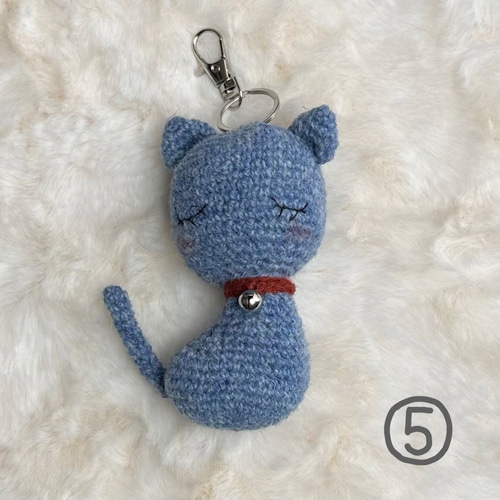 期間限定 Sale! 猫 チャーム ”おやすみ猫ちゃん”あみぐるみ