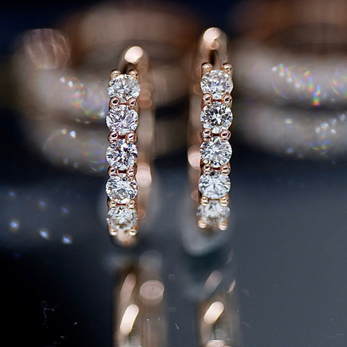 K18 ダイヤモンド ピアス 0.3ct