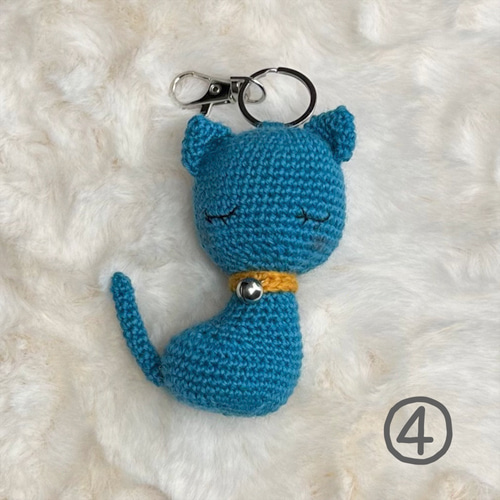 はる　あみぐるみ　キーホルダー　猫 Crochet] How to knit a soothing cat keychain 🐱 Request #7 - YouTube