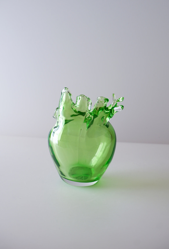 heart vase B -neon green- 3枚目の画像