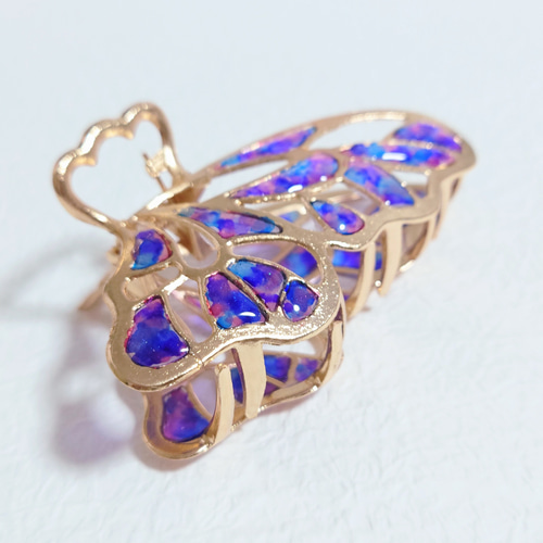 一番人気☆バタフライアートクリップ ヘアクリップ バンスクリップ 髪