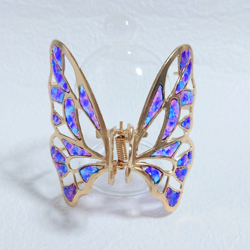 ☆*:.。. ハンドメイド♡レジンヘアバレッタ♡バタフライフラワー .。.:*☆ a48cf834670f18e89bfba7251d3b6d