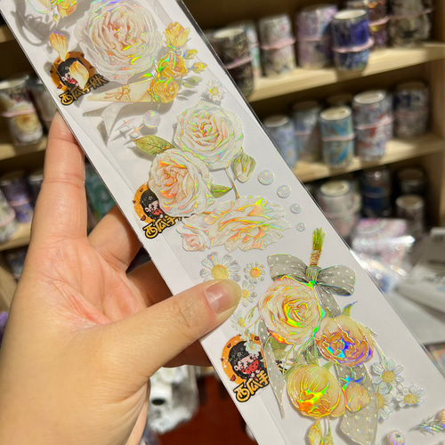 Meow illustrationさん 海外マステ まとめ売り 花 装飾 海外マステ 花 植物 装飾 まとめ売り Meow illustrationさん