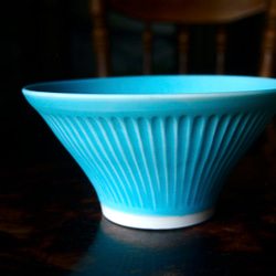 トルコ碧釉 深鉢（ターコイズブルーの深鉢です） 6枚目の画像