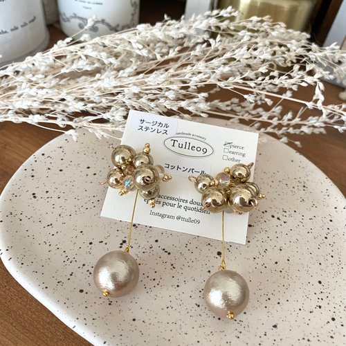 再販4♡ゴールドじゃらじゃらピアス♡イヤリング♡ ピアス