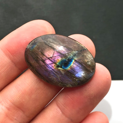 ラブラドライト[685] 29x20mm 33Cts　天然石 ／ ルース ／カボション 4枚目の画像