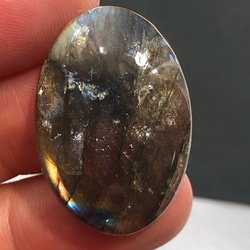 ラブラドライト[685] 29x20mm 33Cts　天然石 ／ ルース ／カボション 6枚目の画像