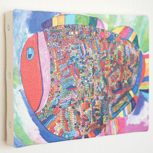 キャンバス複製画 カラフル魚 SUGIURA Aina #waC 絵画 waC & atelier