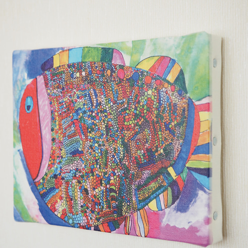 絵画 ANNA．K 魚 絵画 ANNA．K 魚 水彩画 金魚 絵画 makochin 通販