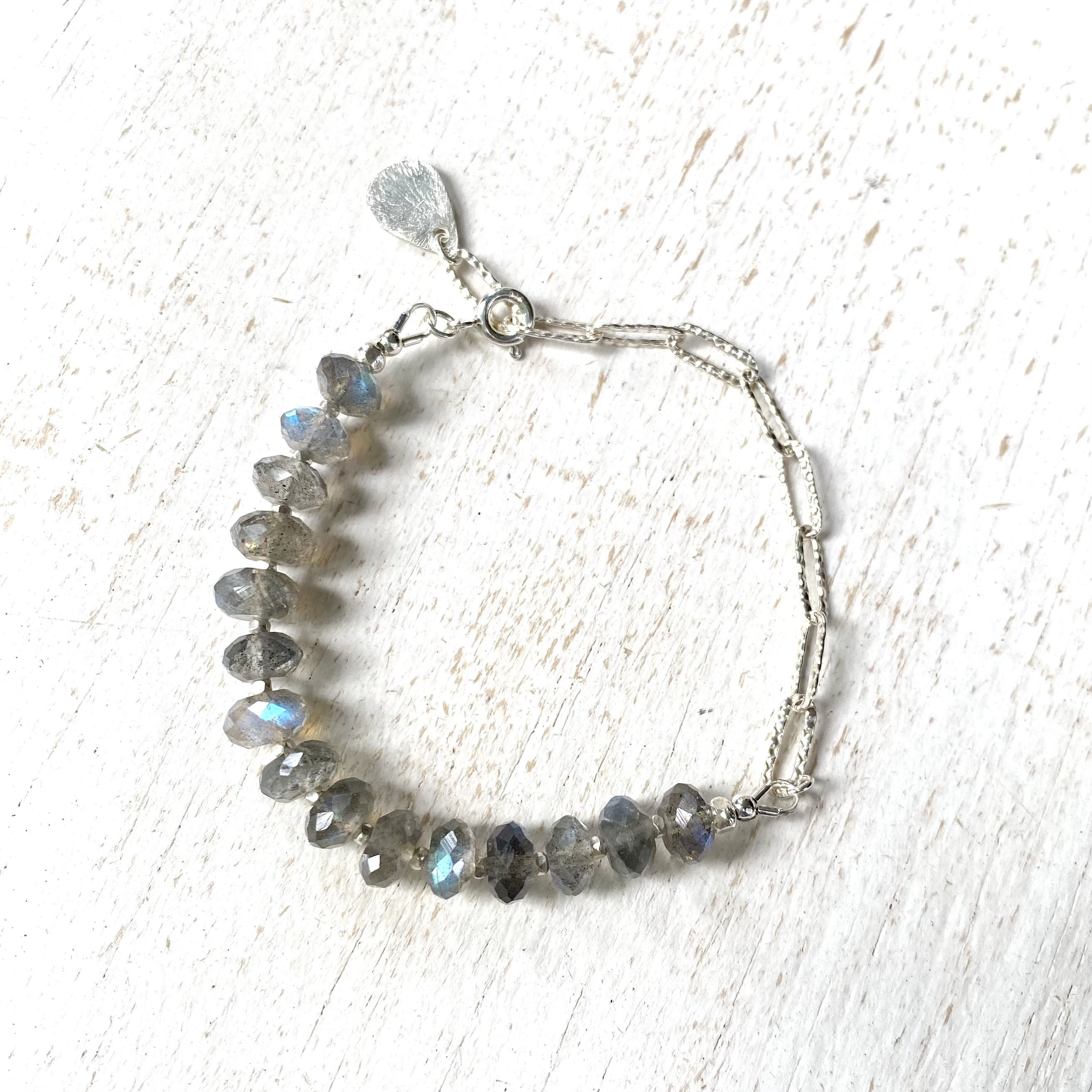 ラブラドライト の チェーン ブレスレット