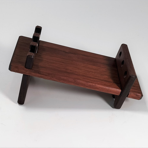 ウォールナットの3本ペンスタンド #3101 その他雑貨 黒影工房