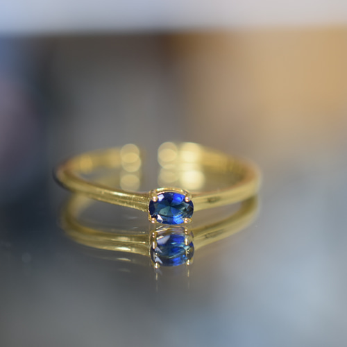 天然スリランカ無処理サファイアリング 天然スリランカ無処理サファイアリング