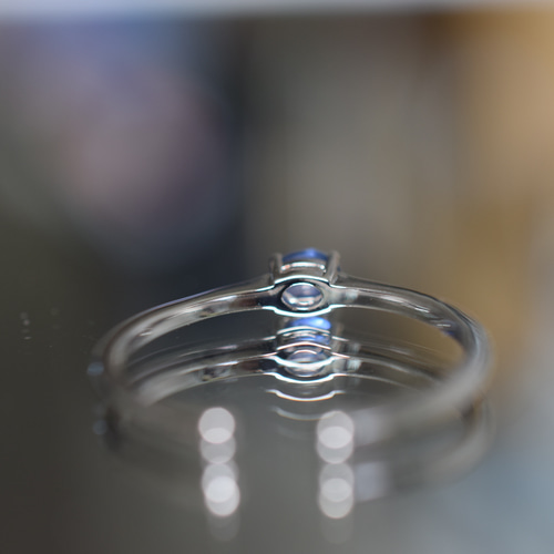 ARG23-156 加熱あり スリランカ産 天然 藍色 サファイア リング 指輪