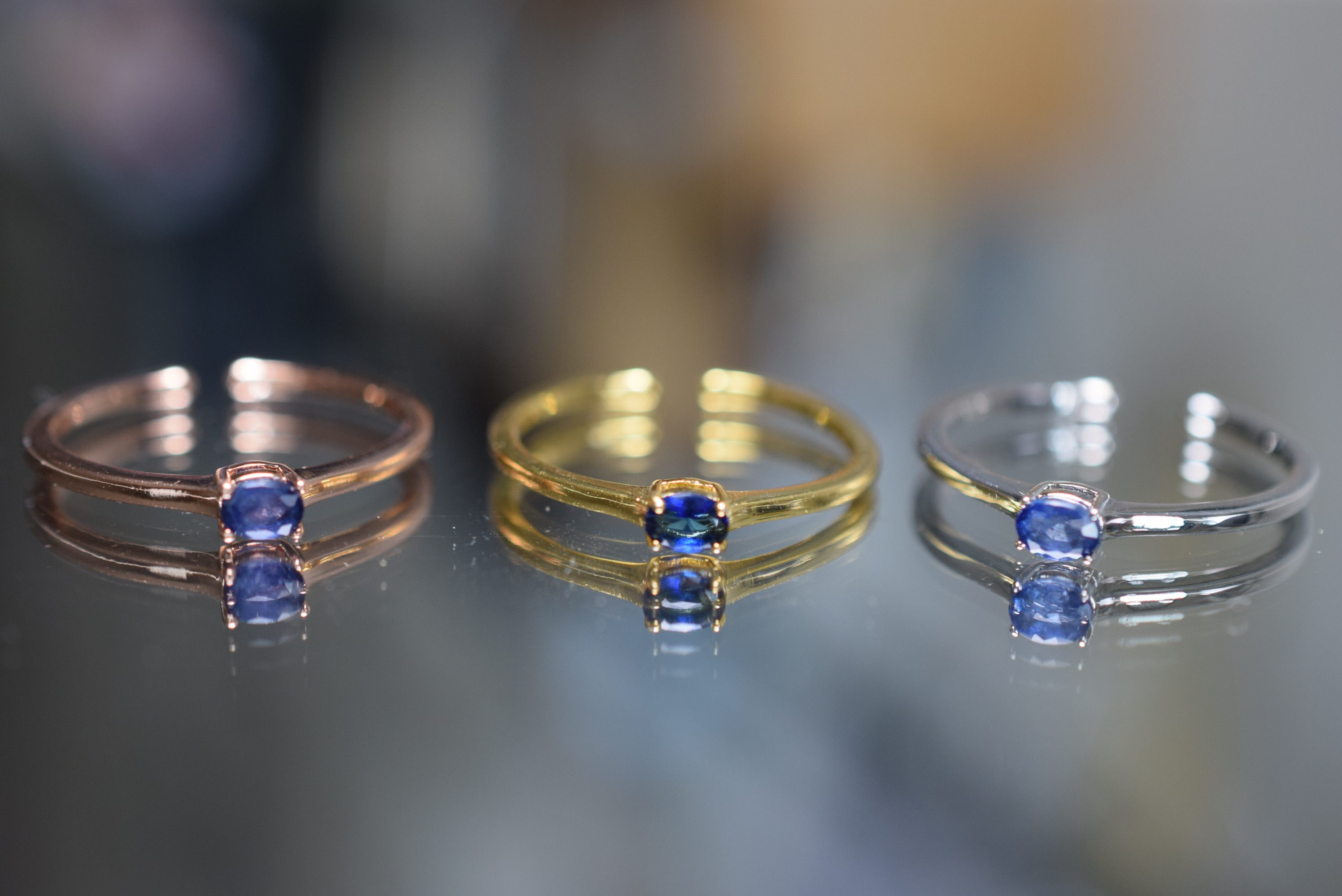 天然スリランカ無処理サファイアリング 天然スリランカ無処理サファイアリング