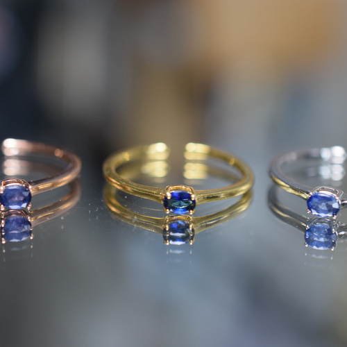 天然スリランカサファイアリング