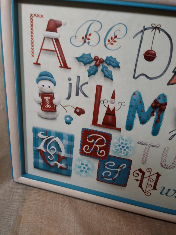 クリスマスアイテムとアルファベットのサンプラー 4枚目の画像