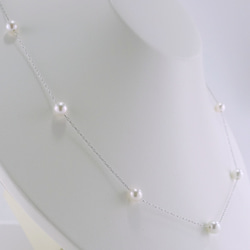 PT アコヤ真珠 ステーション ネックレス 5.0～5.5mm