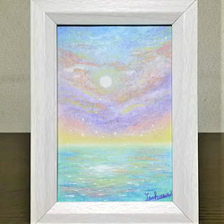 rainbow snake ハンドメイドパステル画　絵画アート原画 rainbow snake ハンドメイドパステル画 絵画アート原画