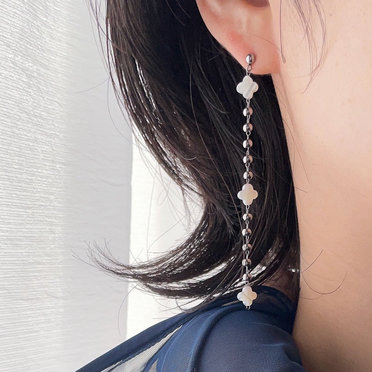 春のコレクション ビンテージ　コンチョ　シルバー　ロングピアス　フリンジ アクセサリー
