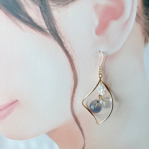 ちまっと♡しっぽゆらゆら ゆめかわにゃんこ♡ピアス/イヤリング