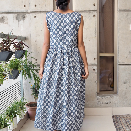 SALE>ジッパーワンピース（インド綿) ワンピース Jonno 通販