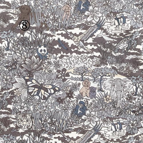 リバティ アニマル柄☆4重ガーゼハンカチ 3サイズ 国産リバティ