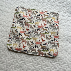 リバティ アニマル柄☆4重ガーゼハンカチ 3サイズ 国産リバティ