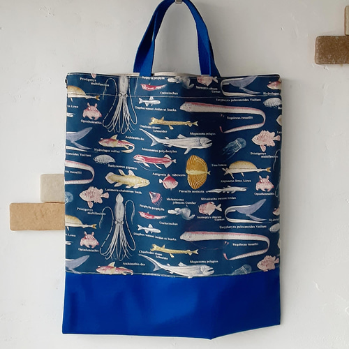 ぽん　深海魚3点セット+昆虫レッスンバッグ ぽん 深海魚3点セット+昆虫レッスンバッグ - 手提げ・レッスン
