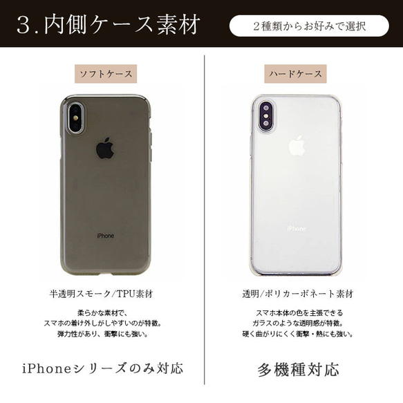 スマホケース 手帳型 本革 シンプル 全機種対応 「ソフトオイルレザー ゴム留め」iPhone15 対応 スマホケース 15枚目の画像