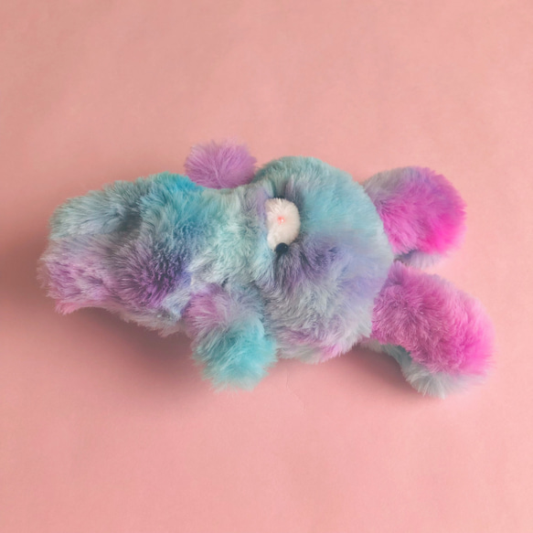 紫×ミントブルーなゆめかわちゃん♡手のひらサイズのぬいぐるみ♡④ 5枚目の画像