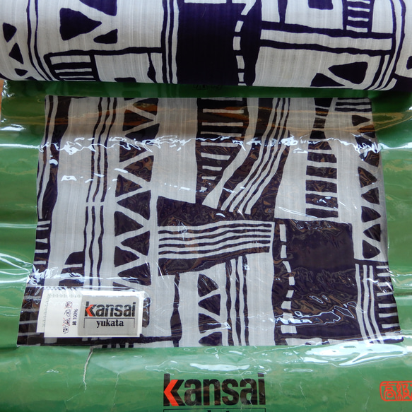 着物リメイク　浴衣のブラウス/フリーサイズ　KANSAI 2枚目の画像