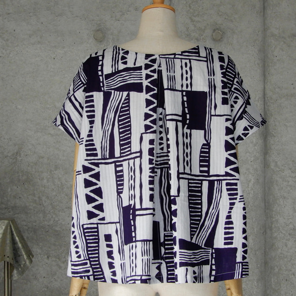 着物リメイク　浴衣のブラウス/フリーサイズ　KANSAI 6枚目の画像