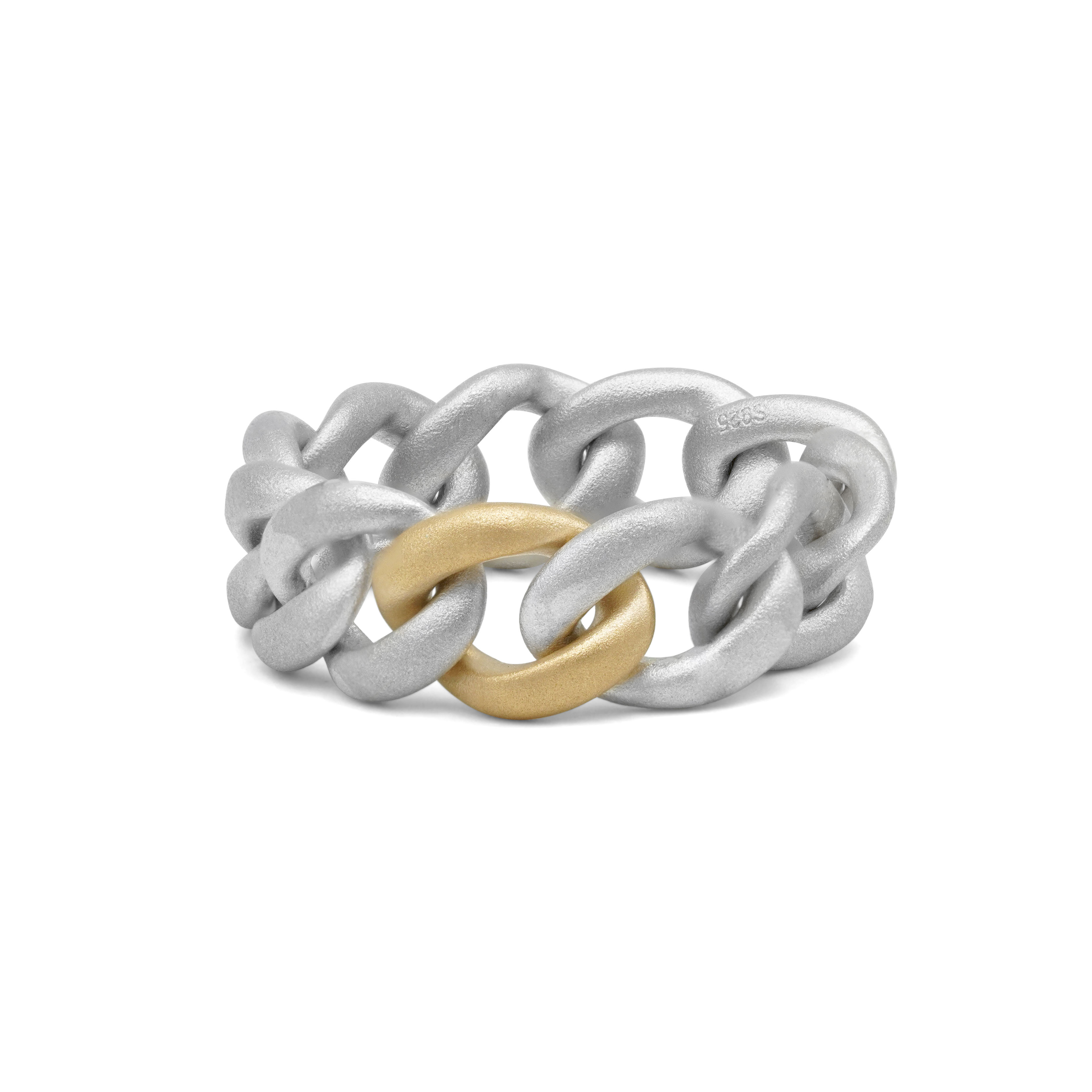 ゴールド•シルバーチェーンリング R0707（4週間発送）