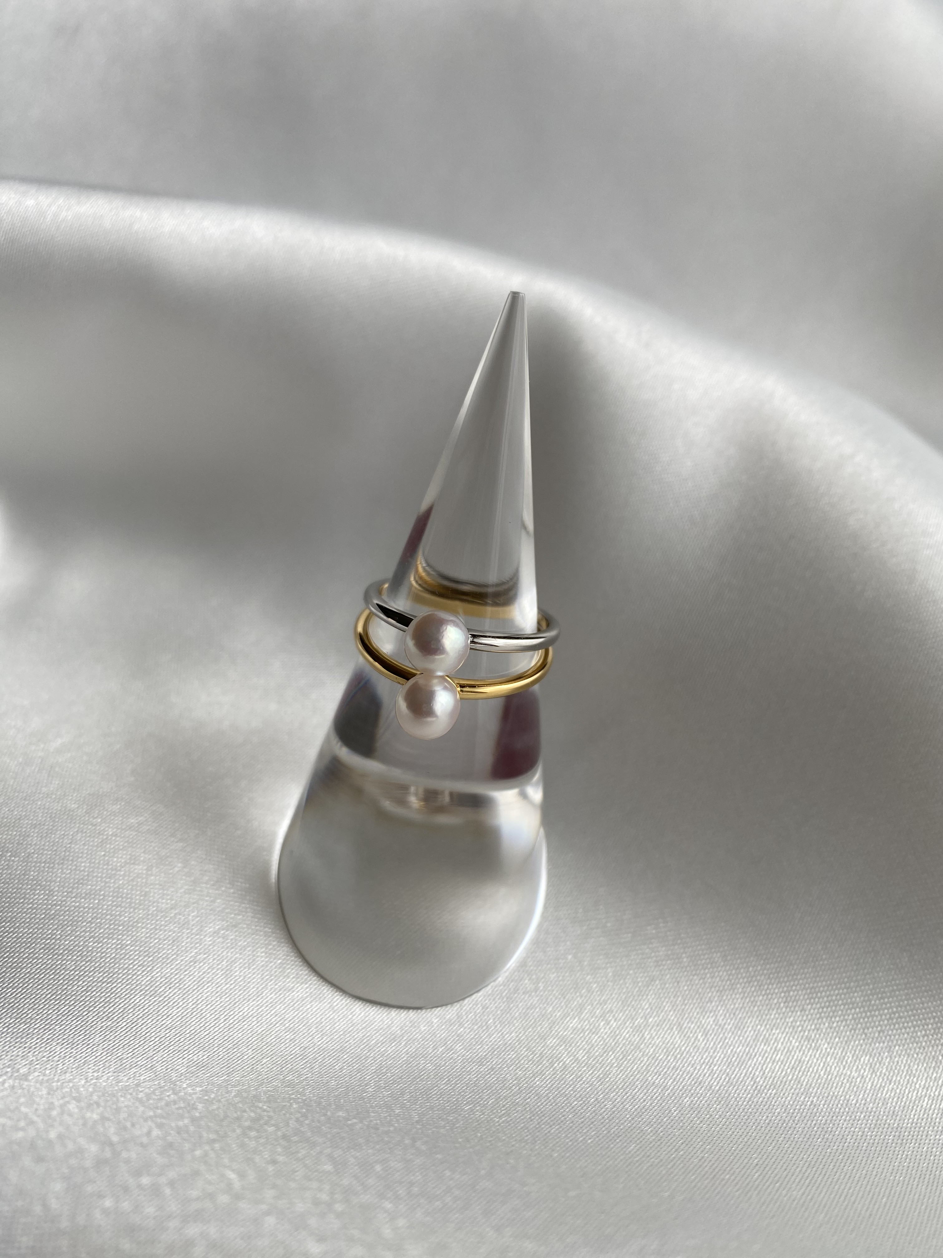 akoya baby pearl  ring   SV925