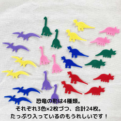 刺繍もできる『恐竜』のアイロンワッペン 4枚目の画像