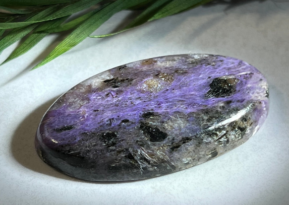 【世界三大ヒーリング石✨】チャロアライト グラウンディング　ルース　原石 2枚目の画像