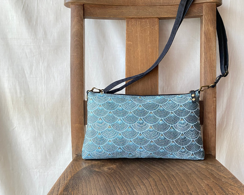 丸型ショルダーバック(ジャガード織地) ショルダーバッグ ジャガード織ショルダーバッグ メンズ レディース