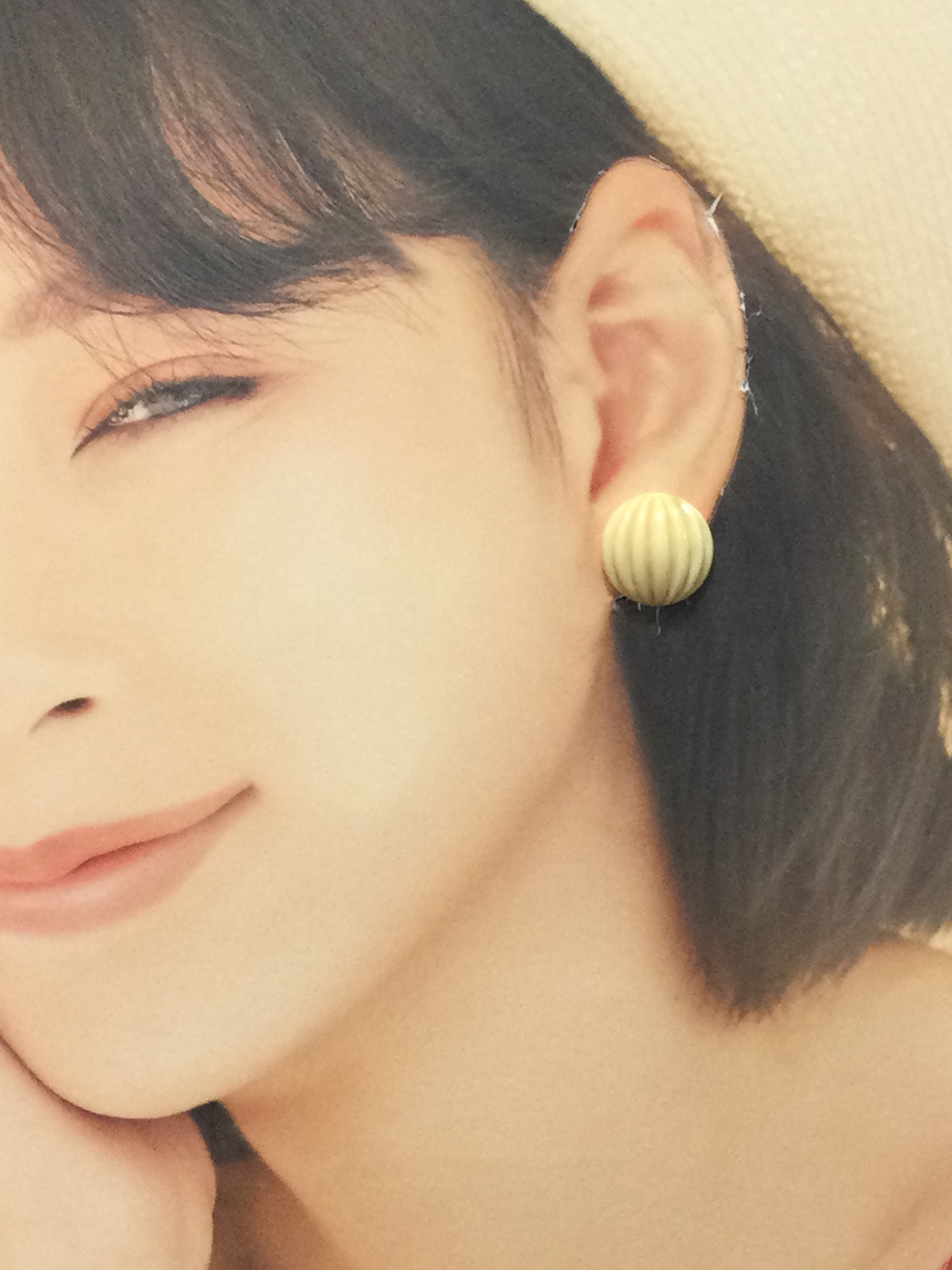 ☆本象牙イヤリング（サージカルステンレス使用）A-70※