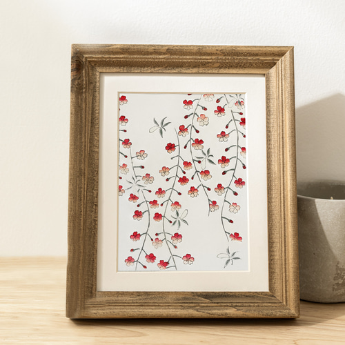 日本画 花の絵 版画 昭和レトロ アンティーク - メルカリ
