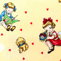 キルトゲイト　マキシ丈ギャザースカート　　90cm丈　両サイドシームポケット　イエロー系　少女 14枚目の画像