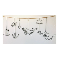 creema限定】 海のガーランド 〜ワイヤークラフト 夏 サンキャッチャー