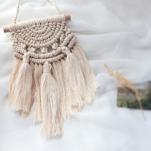 エレガントな美しさ丨ボヘミアンスタイルのマクラメ織りタペストリー