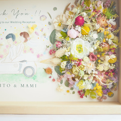 《NAMING PRINT◎wedding》happy balloon colorful flowers frame 第2張的照片