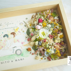 《NAMING PRINT◎wedding》happy balloon colorful flowers frame 第5張的照片